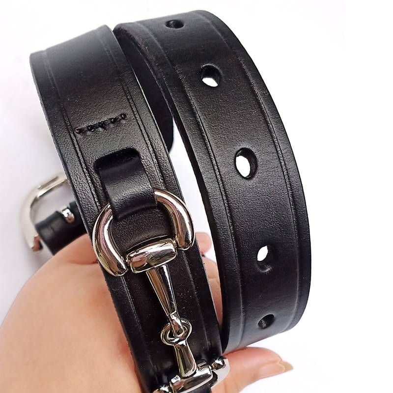 All -leather iron belt ride ride -ribbon men's daily training knight equipment to regulate British equestrian belt