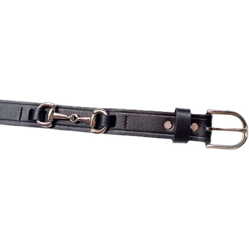 All -leather iron belt ride ride -ribbon men's daily training knight equipment to regulate British equestrian belt