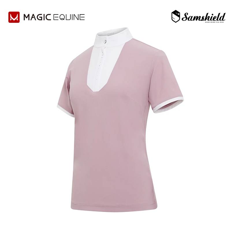 France imported SAMSHIELD Women's Equestrian Horse Riding Equel Short -sleeved T -shirt Cavaliers Clothing Horse