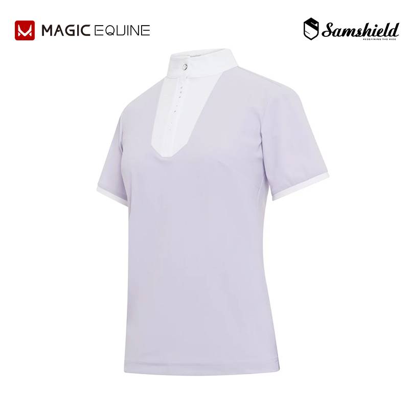France imported SAMSHIELD Women's Equestrian Horse Riding Equel Short -sleeved T -shirt Cavaliers Clothing Horse