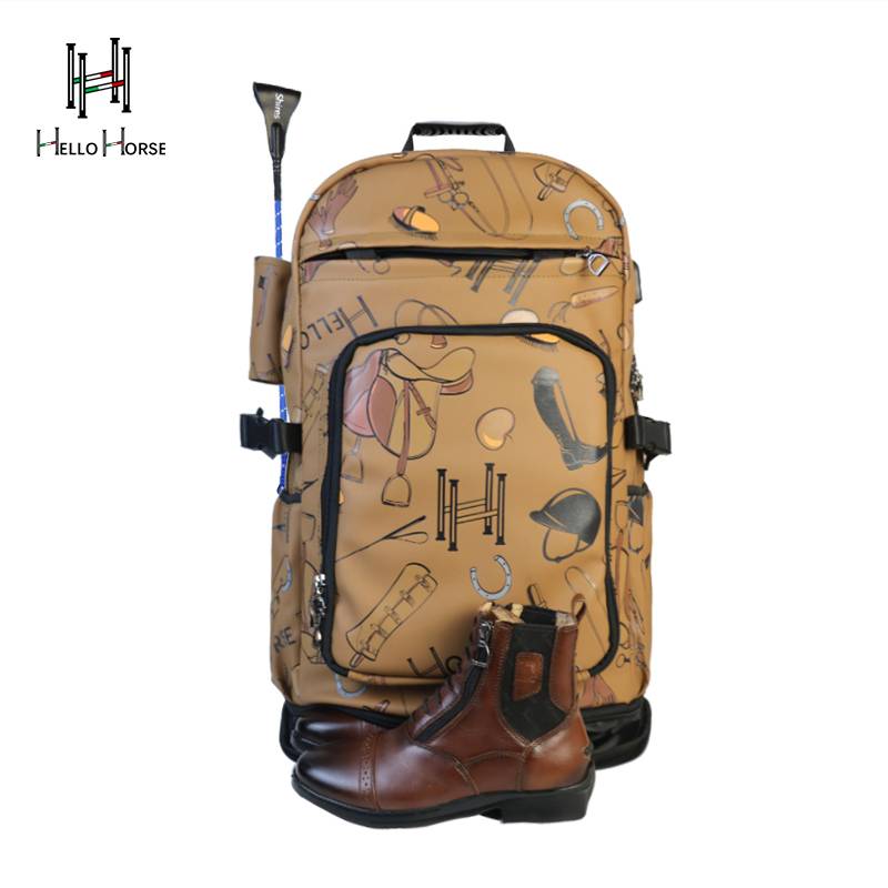 Hello Horse Italian Cavaliers Bag Equestnically Equel Equipment Equipment Backpack Backpack Waterproof