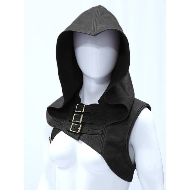 Medieval Gothic Frozen Assassin's Creed Creed Leather Witcher Hat Handsome Milly Linking Leather Hat