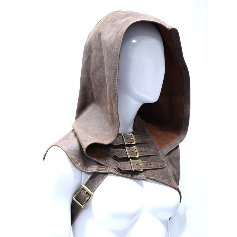 Medieval Gothic Frozen Assassin's Creed Creed Leather Witcher Hat Handsome Milly Linking Leather Hat