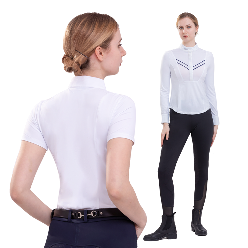 cavassion long -sleeved equestrian white shirt shirt Knight competition clothing equipment 8102070
