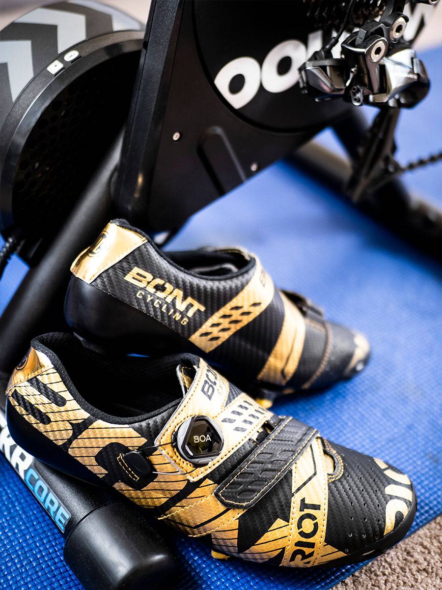BONT Highway Lock Shoe RioT+Bicycle Riding Shoes Wide Edition Paper Carbon Enhanced Hard Bathing Bicycle Shoes