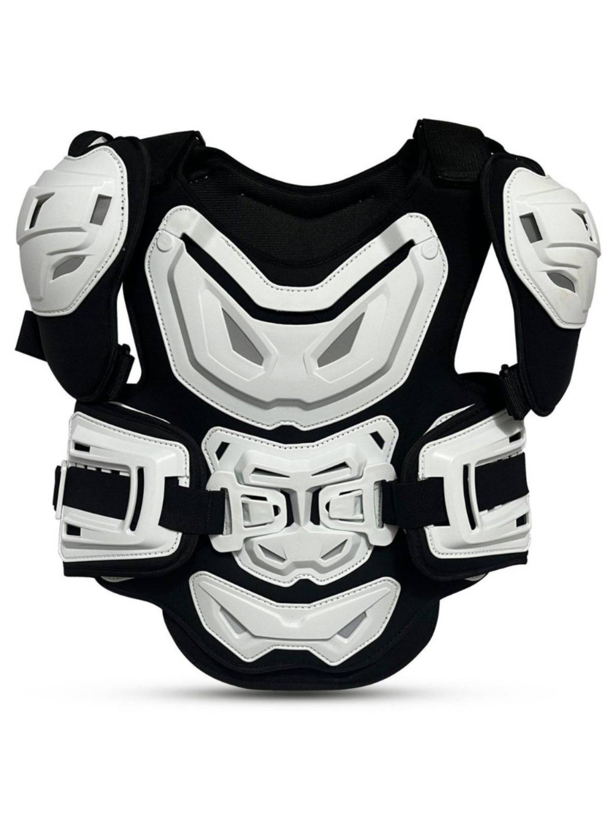 New motorcycle armor high -end fashion white locomotive knight anti -collision armor off -road chest protection clothing