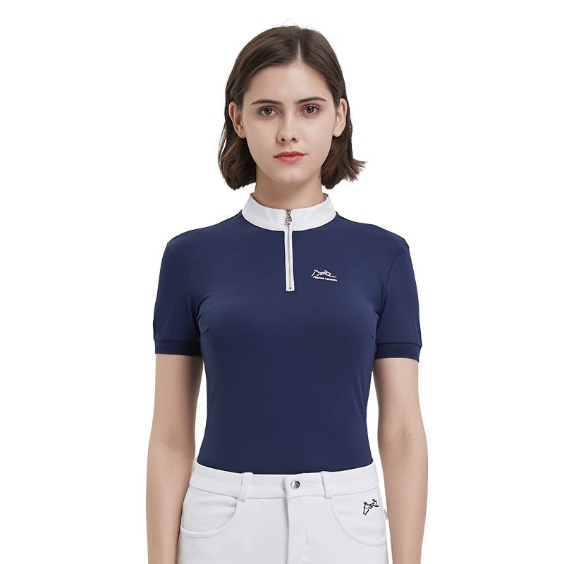 Women's Equestrian short -sleeved T -shirt Summer Equestrian Equipment Thin Fast -drying and breathable Knight Clothing Top Women's Flower