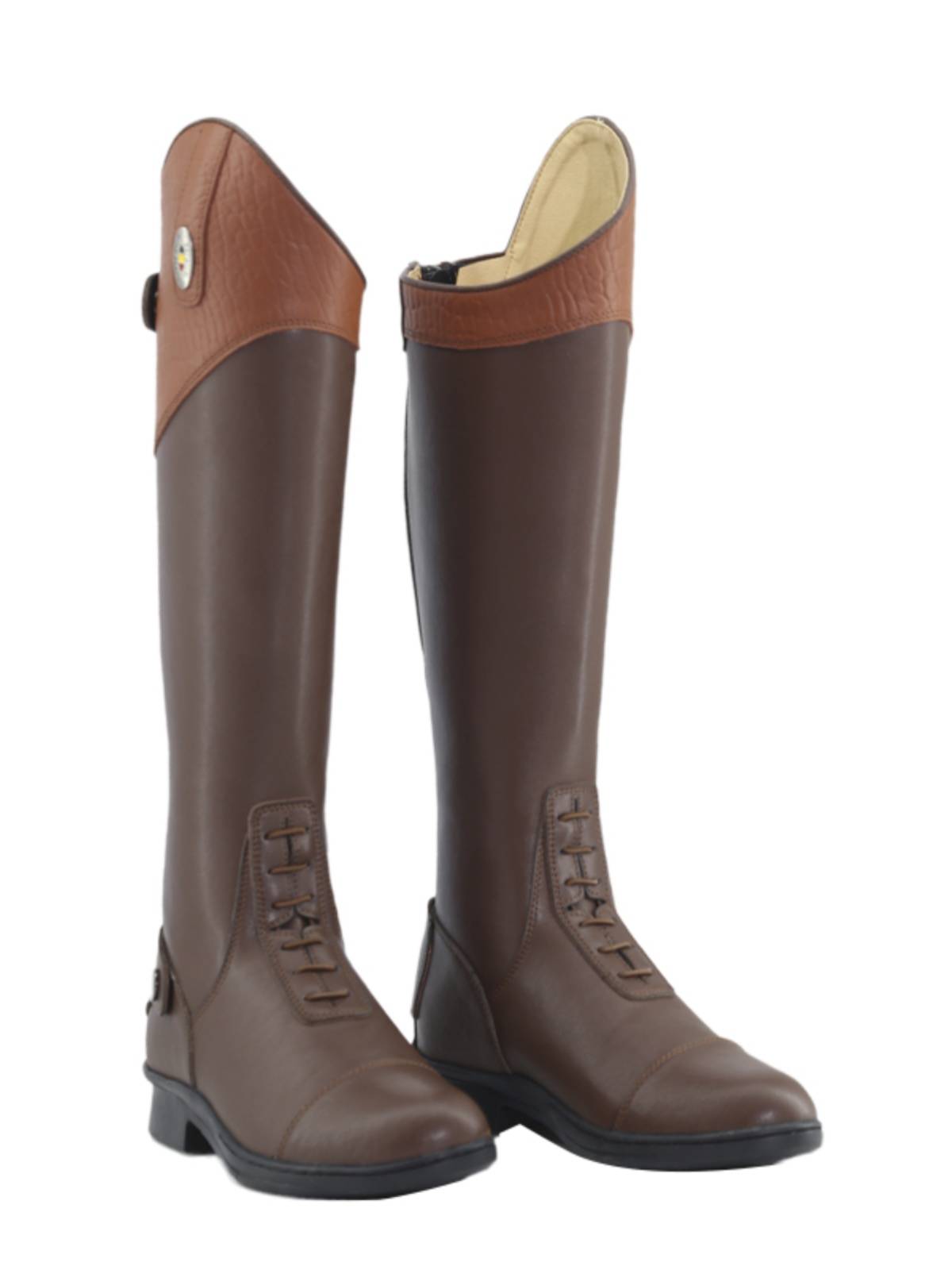 Professional equestrian boots equestrian boots riding horse boots men's and women's header cowhide breathable equestrian horses boots riding equipment