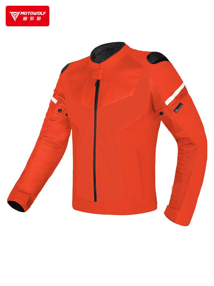Mo -wolf men's motorcycle riding clothes ride clothes anti -falling locomotive Knights with waterproof racing clothes summer mesh breathable