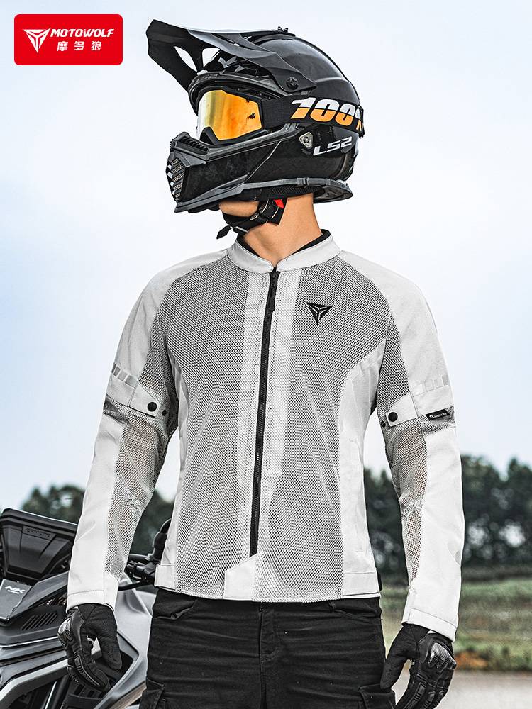 Mo Duo Wolf Summer Net Eye Permanent Mounting Motor -Anti -Falling Travel Knight Equipment Motorcycle Protective Racing Male