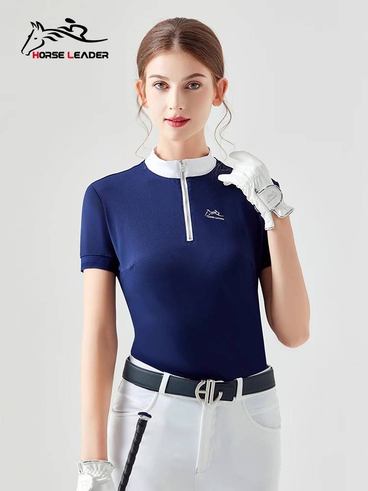 HorseLeader Equestrian short -sleeved T -shirts Summer Equestrian Equipment Thin Fast -drying and breathable Knight Clothing Women