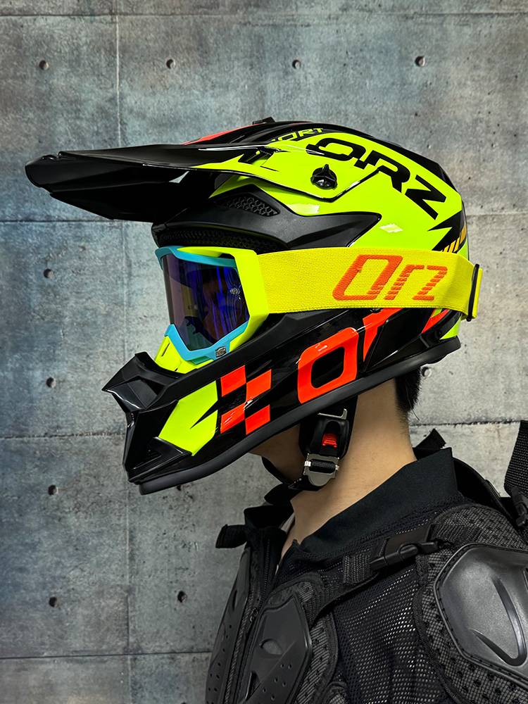 Orz off -road helmet motorcycle helmet men and women full helmets kart helmet hill land speed drop 3C certification