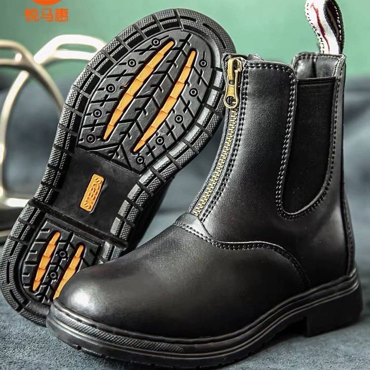 Children's Equestrian Boots Short Boots Cowhide Horse Boots Equipment Equipment Riding Shoes Horse Equipment Equipment Men and Women