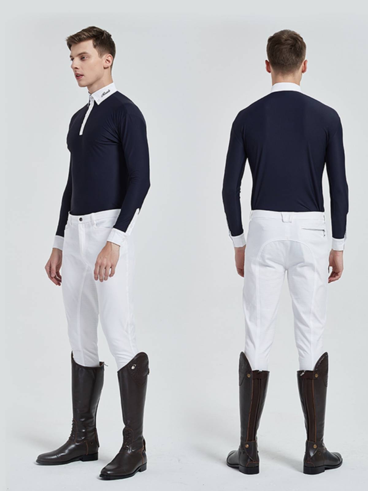 Professional male long -sleeved shirt equestrian equipment summer horse riding speed dry knight suit training horse race clothing