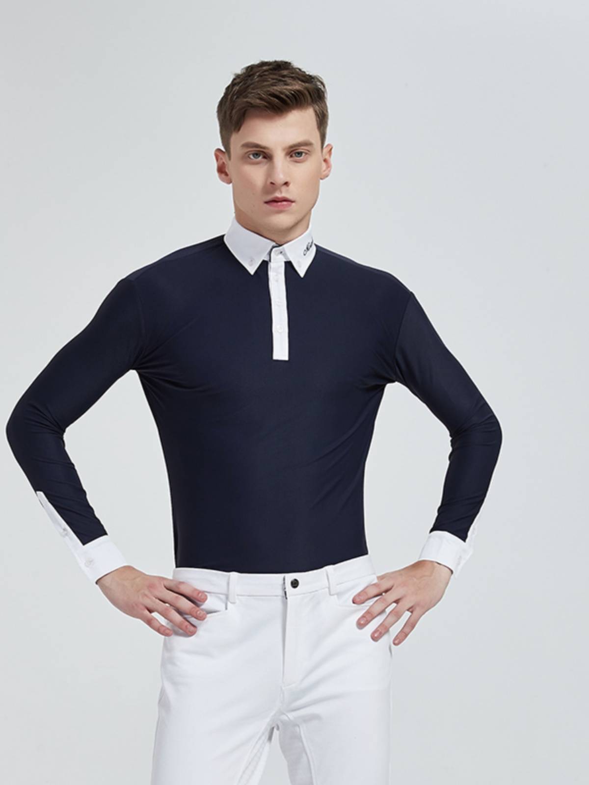 Professional male long -sleeved shirt equestrian equipment summer horse riding speed dry knight suit training horse race clothing