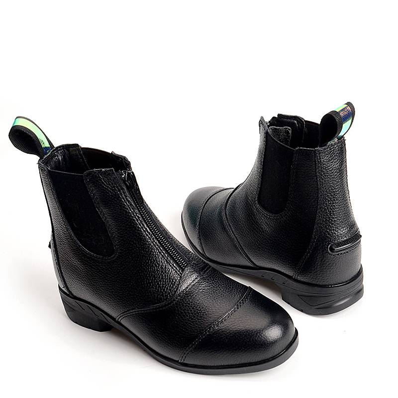 Professional children's equestrian boots men's and women riding equestrian boots short boots cowhide boots anti -skid knight boots equestrian equipment