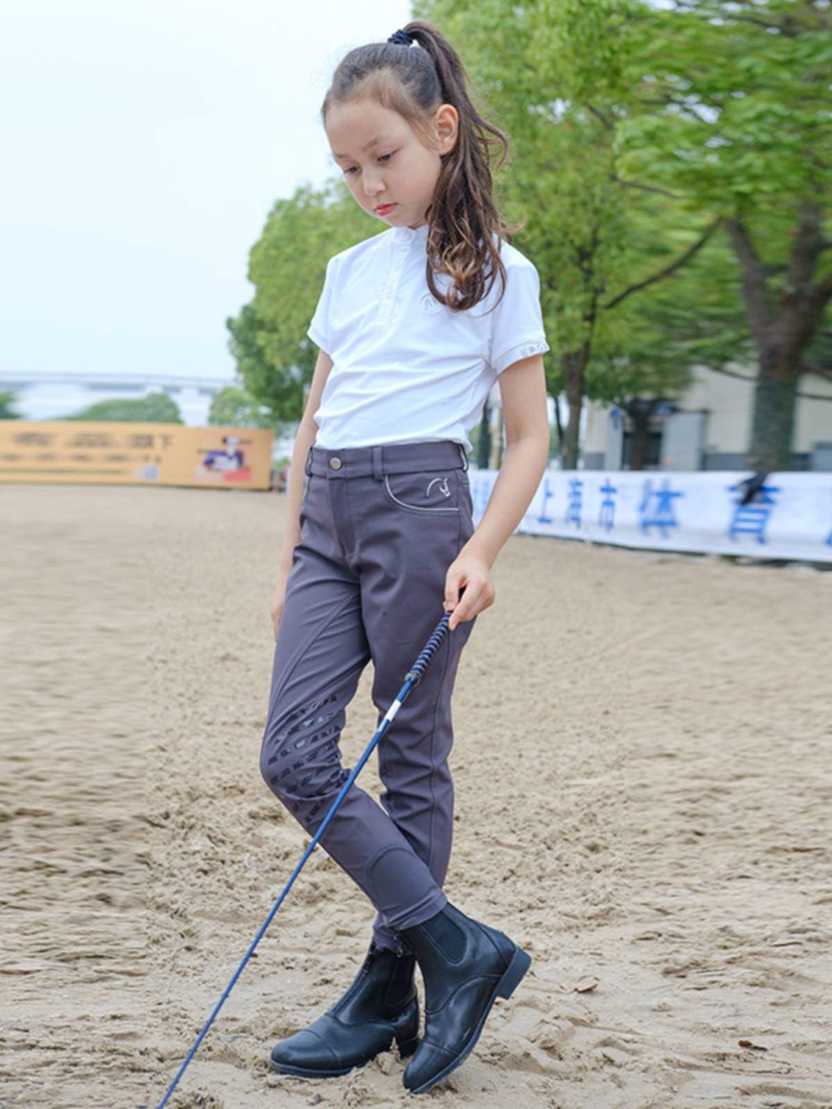 EPONA Children's Boot Equestrian Sports Boot Professional Knight Equestrian Equipment Fashion British Wind Short Leather Boots