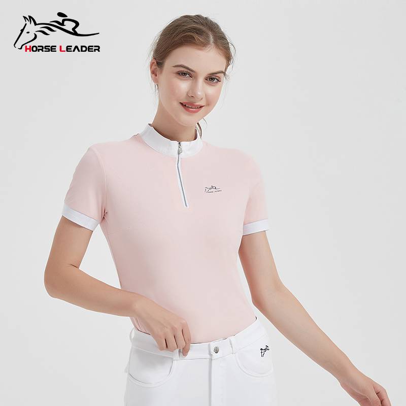 HorseLeader Summer Speed Warkens Riding Short -sleeved T -shirt Equipped with thin -drying Knight clothing women's models
