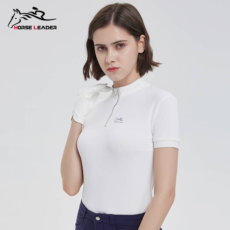 HorseLeader Summer Speed Warkens Riding Short -sleeved T -shirt Equipped with thin -drying Knight clothing women's models
