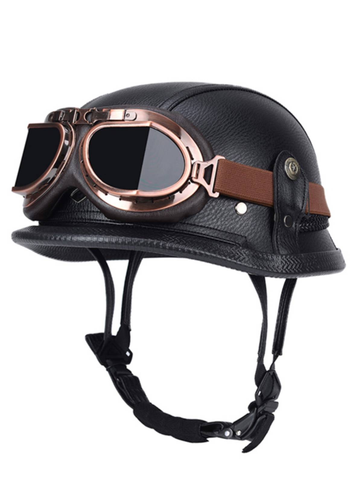 German locomotive steel helmet half helmet men's cruise motorcycle helmet retro half helmet female electric vehicle helmet helmet