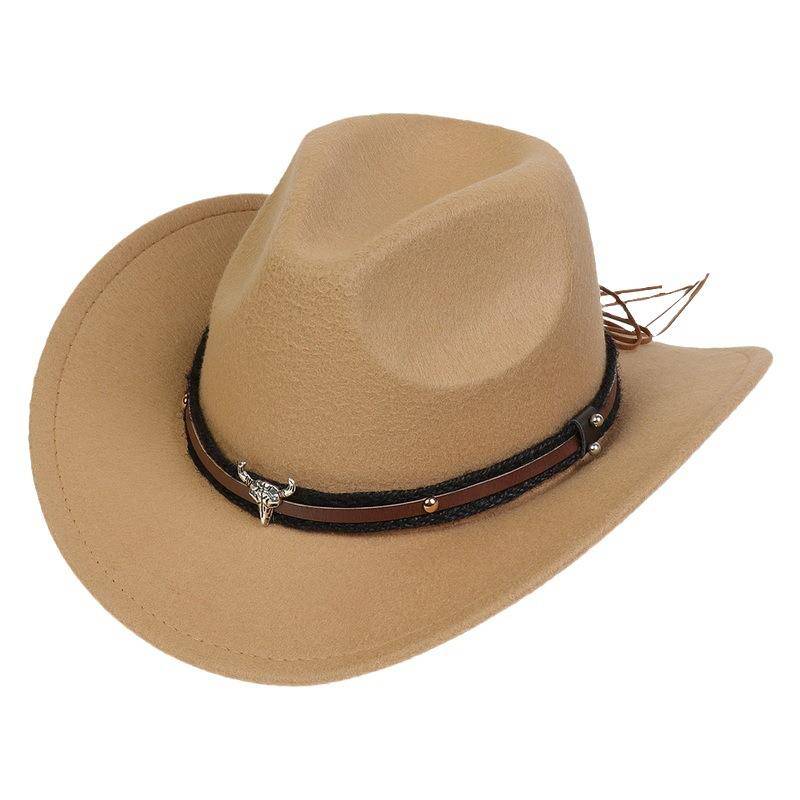 Monk Tibetan western cowboy hats riding horse hats, national wind, old knight hats, fur hats, horse-to-mony hats