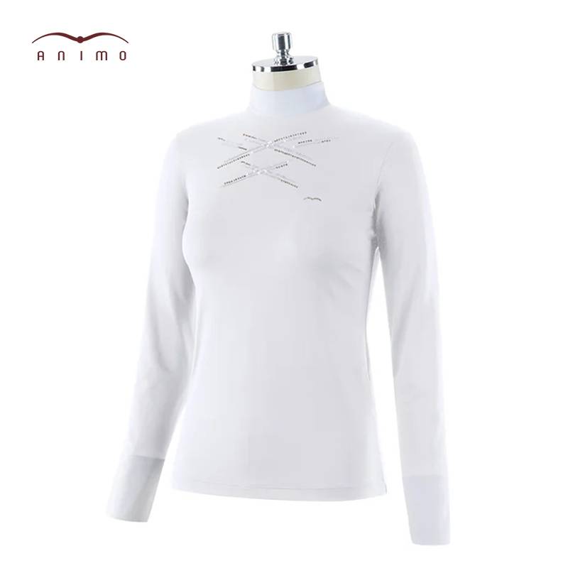 Ms. ANIMO long -sleeved T -shirt BIENTOT Equestrian Equipment Permanent T -shirt Equestnia Equestnium Equipment Equipment