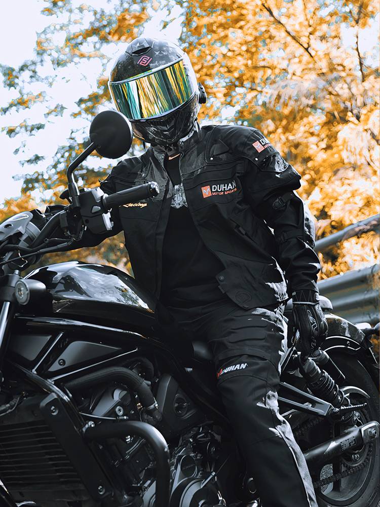 Duhan Motorcycle Cycling Server Rally Set Washing -out Waterproof Waterproof Four Seasons Follow -up Forming Cavaliers Cavaliers Clothing