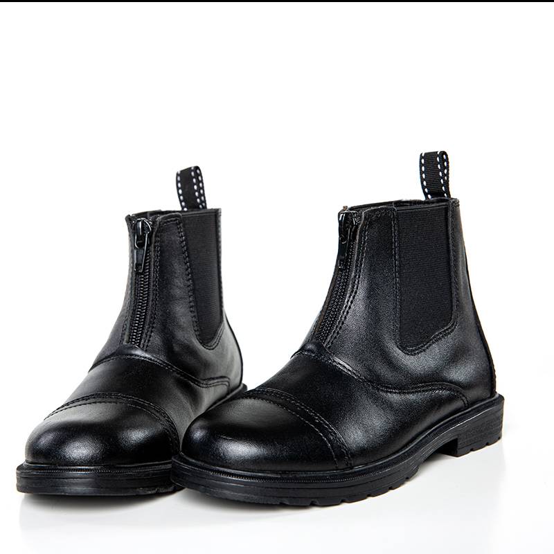 Children's cowhide equestrian supplies Equipped on horse -up training professional competition anti -skid obstacle race knight boots