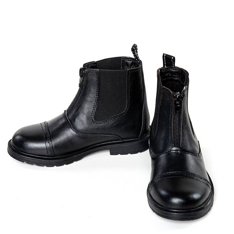 Children's cowhide equestrian supplies Equipped on horse -up training professional competition anti -skid obstacle race knight boots