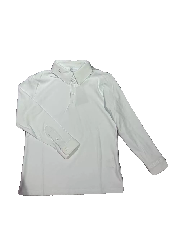 KNIGHTS OF HORSECRAFTS EQUIPPED WITH HORSE-Y HORSEBACK BOYS LONG-SLEEVE T-SHIRTS (WHITE COLLAR)