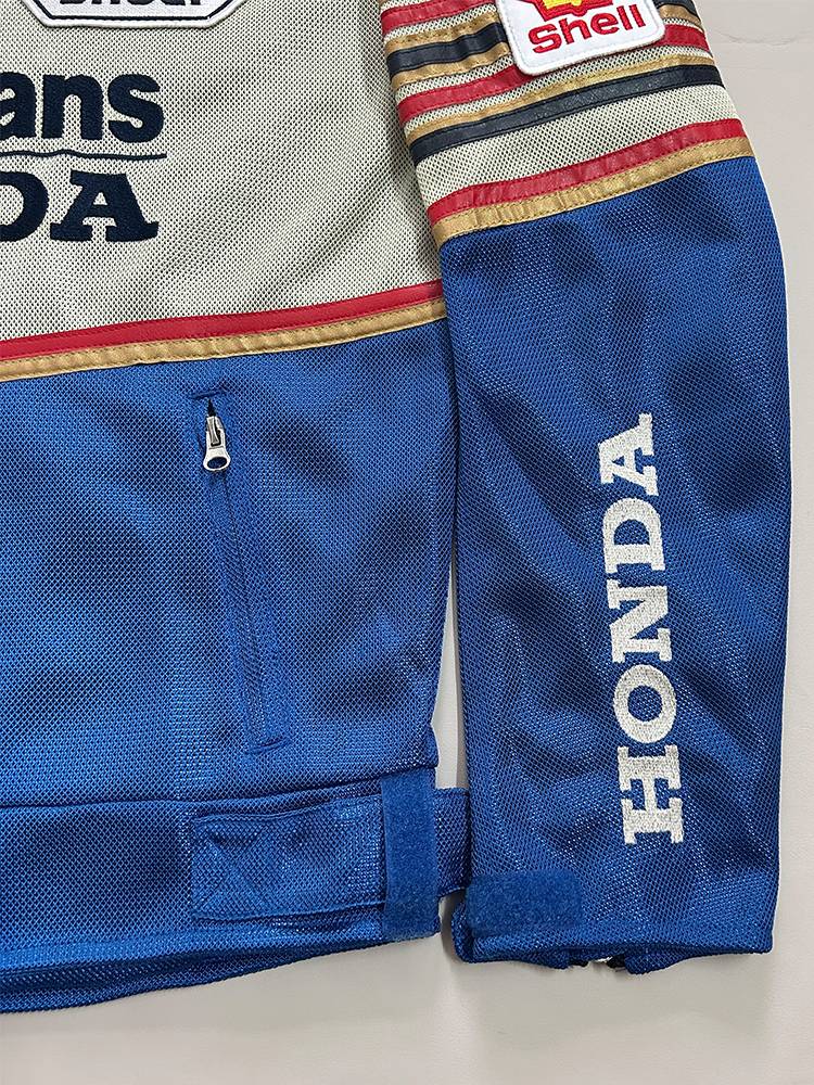 Honda Lefu Men Riding locomotive Retro jacket Motorcycle Motorcycle Summer Net Eyes Bang Chin NSR250 Jacket Male