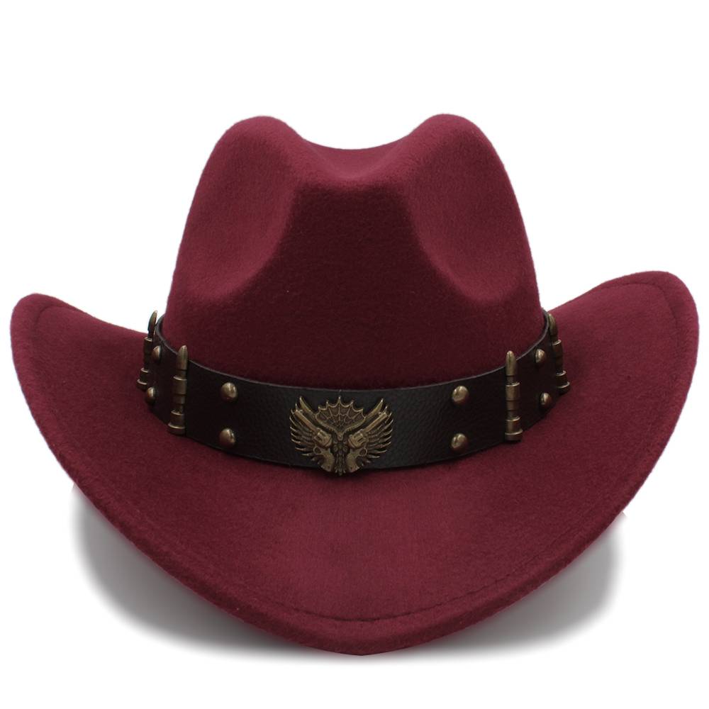 3 sizes of large head fence can adjust spring, autumn and winter, parent -child, male, female, girls and girls wool western denim hats