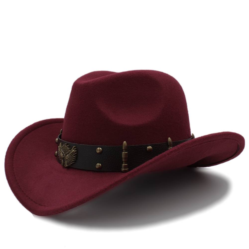 3 sizes of large head fence can adjust spring, autumn and winter, parent -child, male, female, girls and girls wool western denim hats