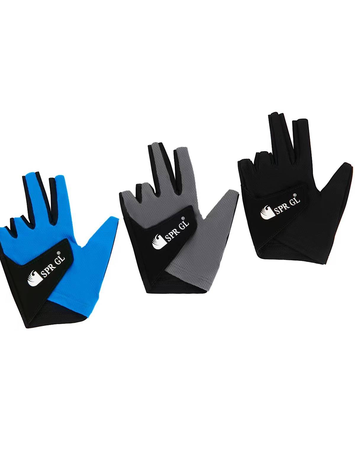 GL five -finger ball glove Gorlai high -end brand Black Eight table ball non -slip with magic stickers high bombs and air -breathable grid models