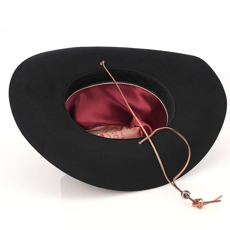 Denla western denim hats, pure wool yellow stone denim hat female big eaves, horses -type hoe men