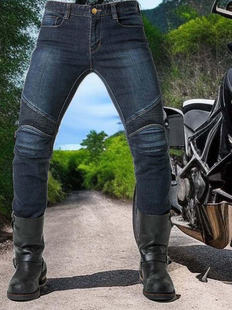 Motorcycle jeans riding Kafera men's riding pants gear carrier padding clothes anti -crash pants high speed speed