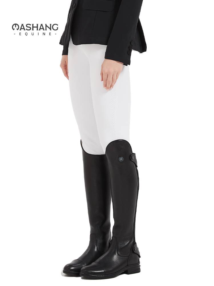 Mashang Equine leather equestrian boots Knight boots women's obstacle race race boots male horse riding equipment