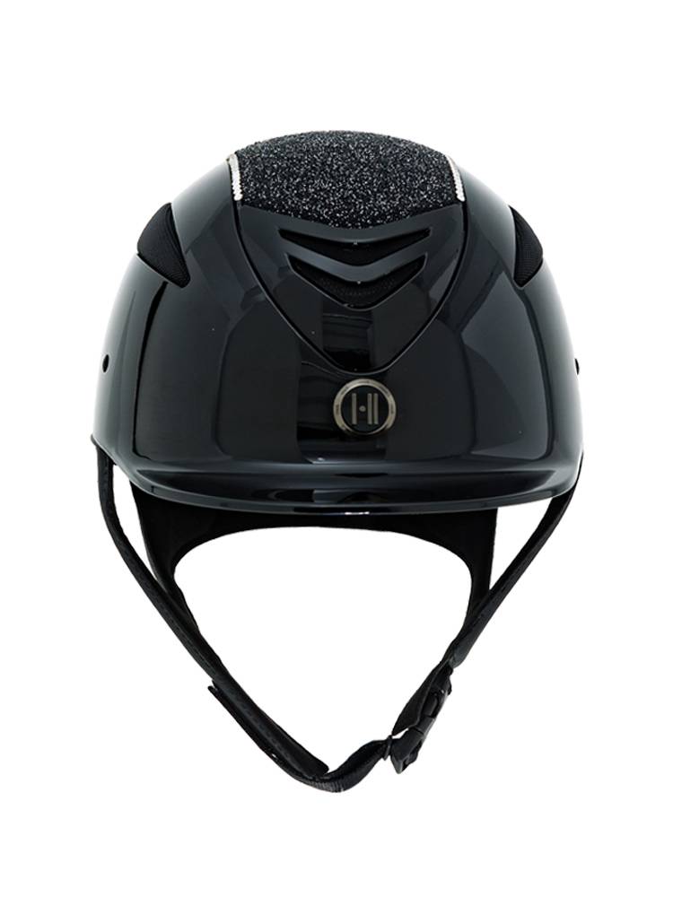 U.S. imported OneK Equestrian helmet full -bright face black small diamond white diamond edge riding helmet can adjust the knight equipment