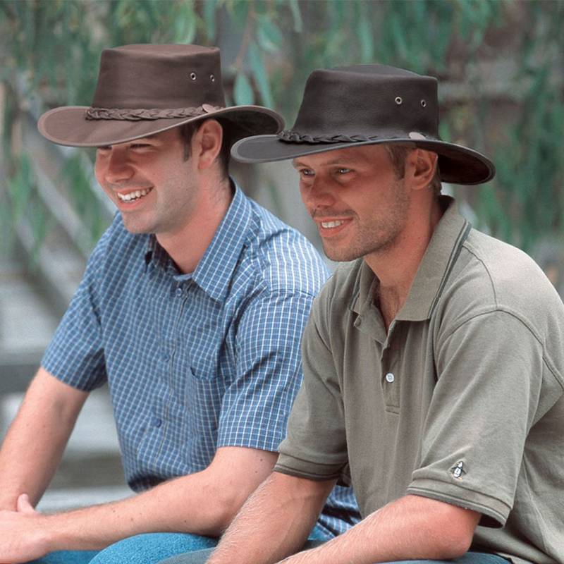 Australia Barmah retro leather hat sunscreen sun hat outdoor riding hat Western denim hat