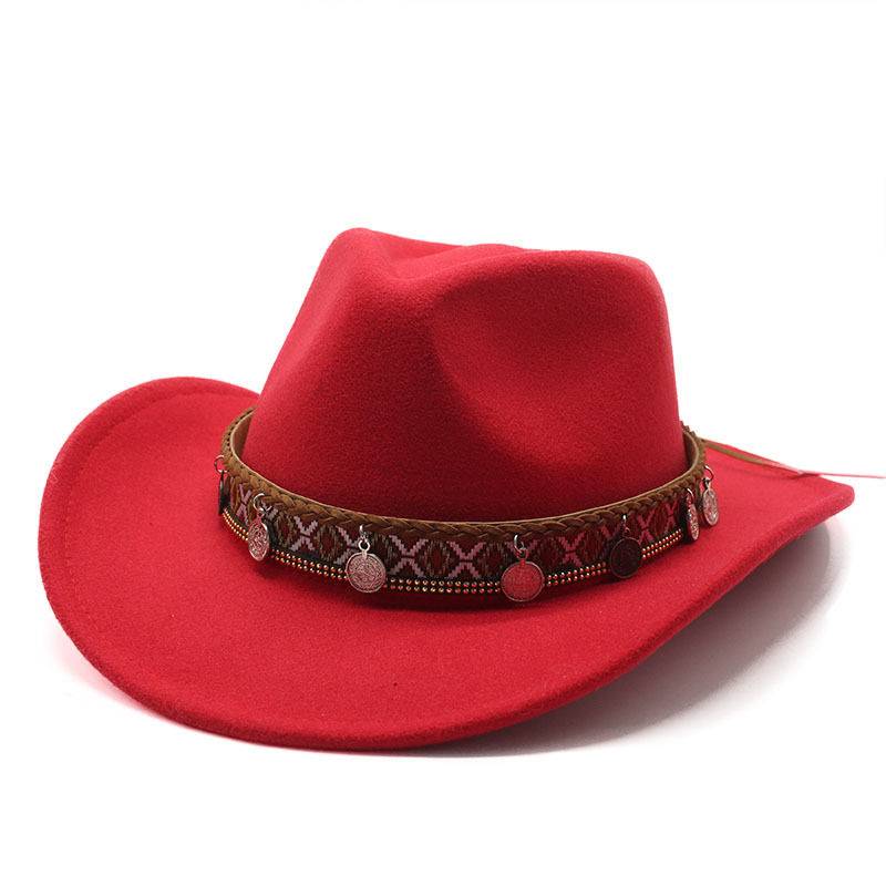 Ethnic Wind Knight Hat Hat Hat Women Western Sichuan Hat Tibetan Dance Tibetan Cowboy Guozhuang Hat Men's Grassland Tour