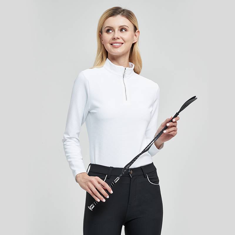 Thickened Hematus T -shirt Equestrian Equipment Long Sleeve Madam Riding Clothing Autumn and Winter Knight Shirts Riding Equipment