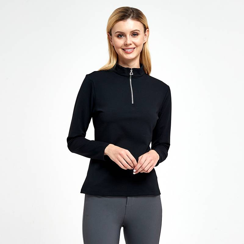 Thickened Hematus T -shirt Equestrian Equipment Long Sleeve Madam Riding Clothing Autumn and Winter Knight Shirts Riding Equipment