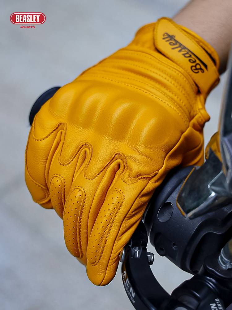 Beasley Bisley retro cycling gloves men and women four seasons universal touch screen breathable and breathable summer locomotive cruise