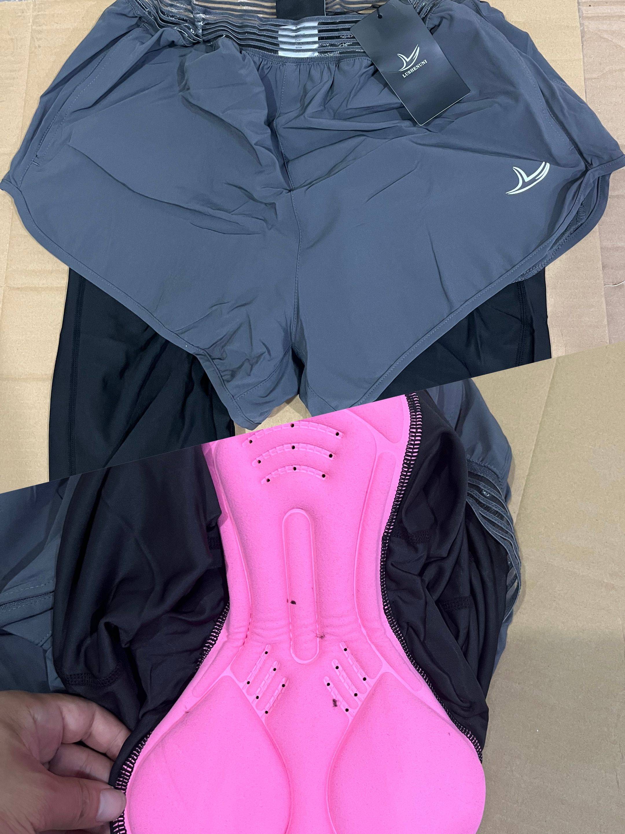 American lushl fake two -piece banknote fast -drying women's leisure cycling pants work wear ride pants thin ride pants