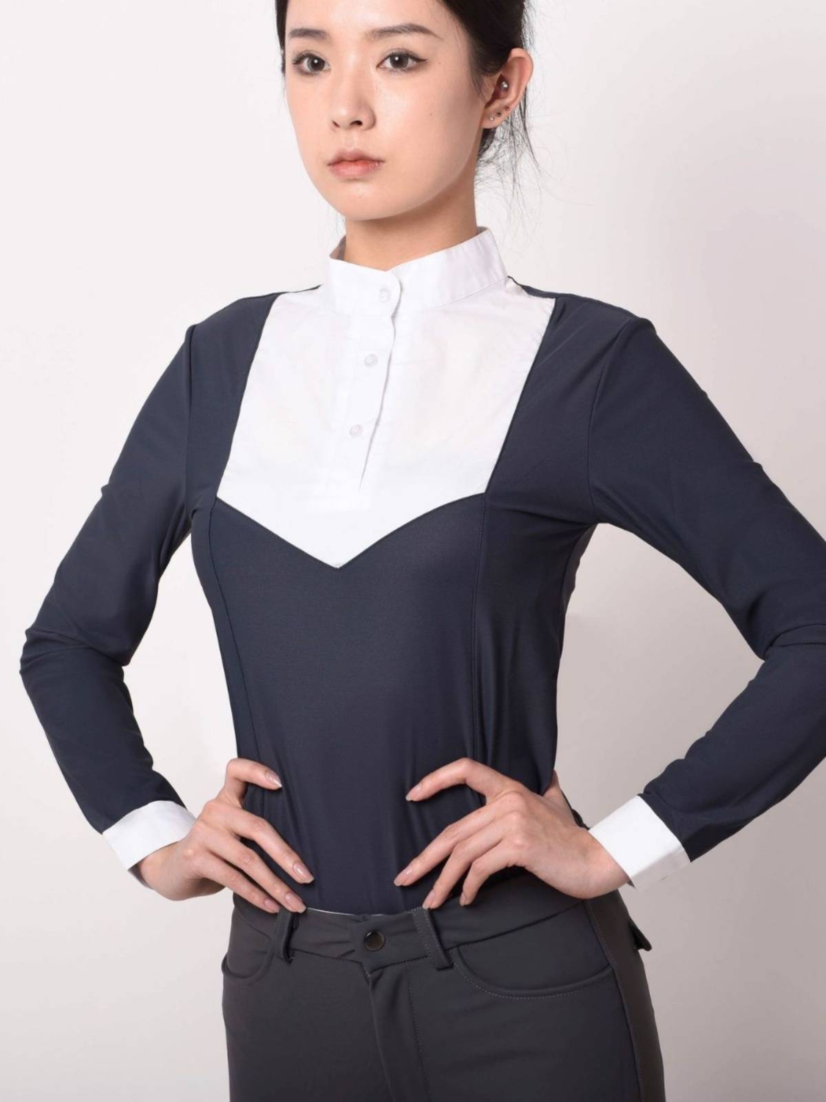 Female equestrian long -sleeved T -shirt adult children's equestrian long -sleeved knight clothing race equestrian equipment HA horses
