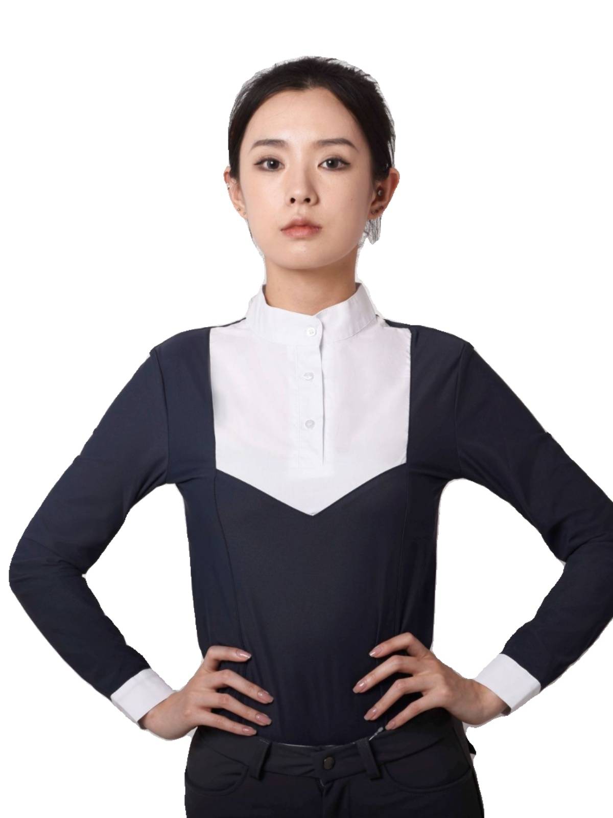 Female equestrian long -sleeved T -shirt adult children's equestrian long -sleeved knight clothing race equestrian equipment HA horses