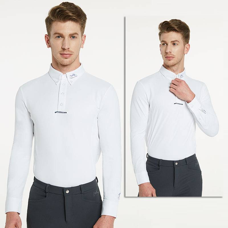 Adult long-sleeved equelstrian T-shirt policy competition last night men and women riding home