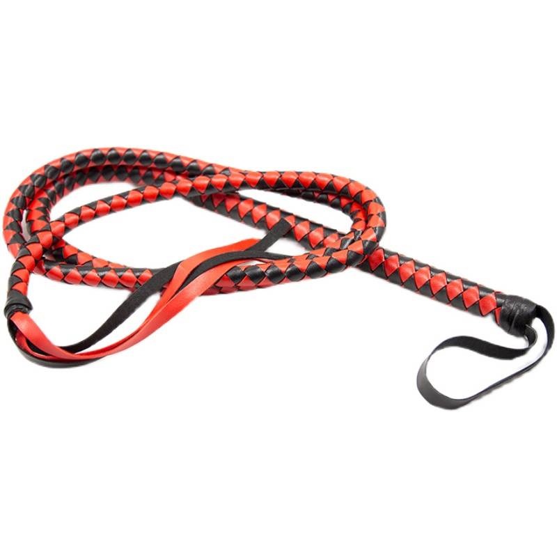 Shepherd long leather whip PU Black Hall Plorr COS Caval Equipment JK camera props lolita small fitness loose whip