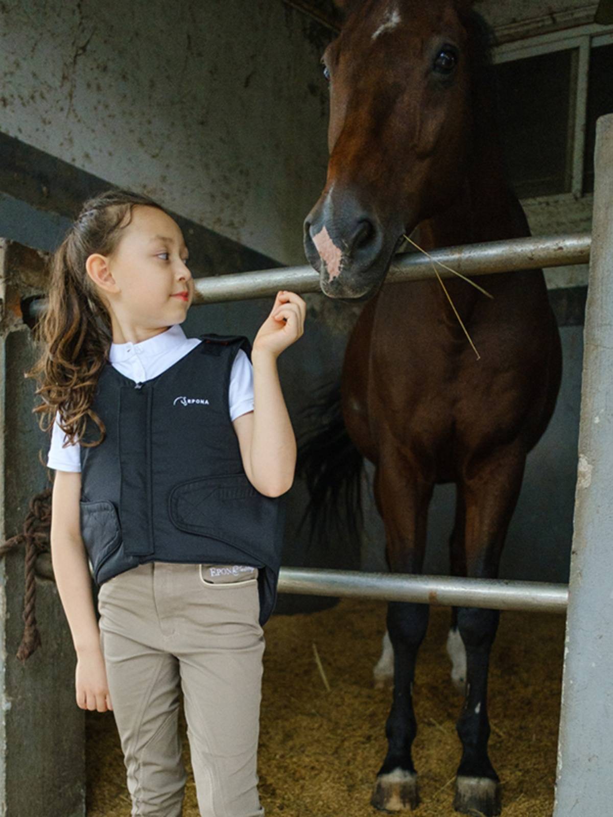 EPONA Equestrian Equipment Children's Horse Riding Protective Vests Armor Movement Anti -Falling Vests Model Safe Safety Clothing