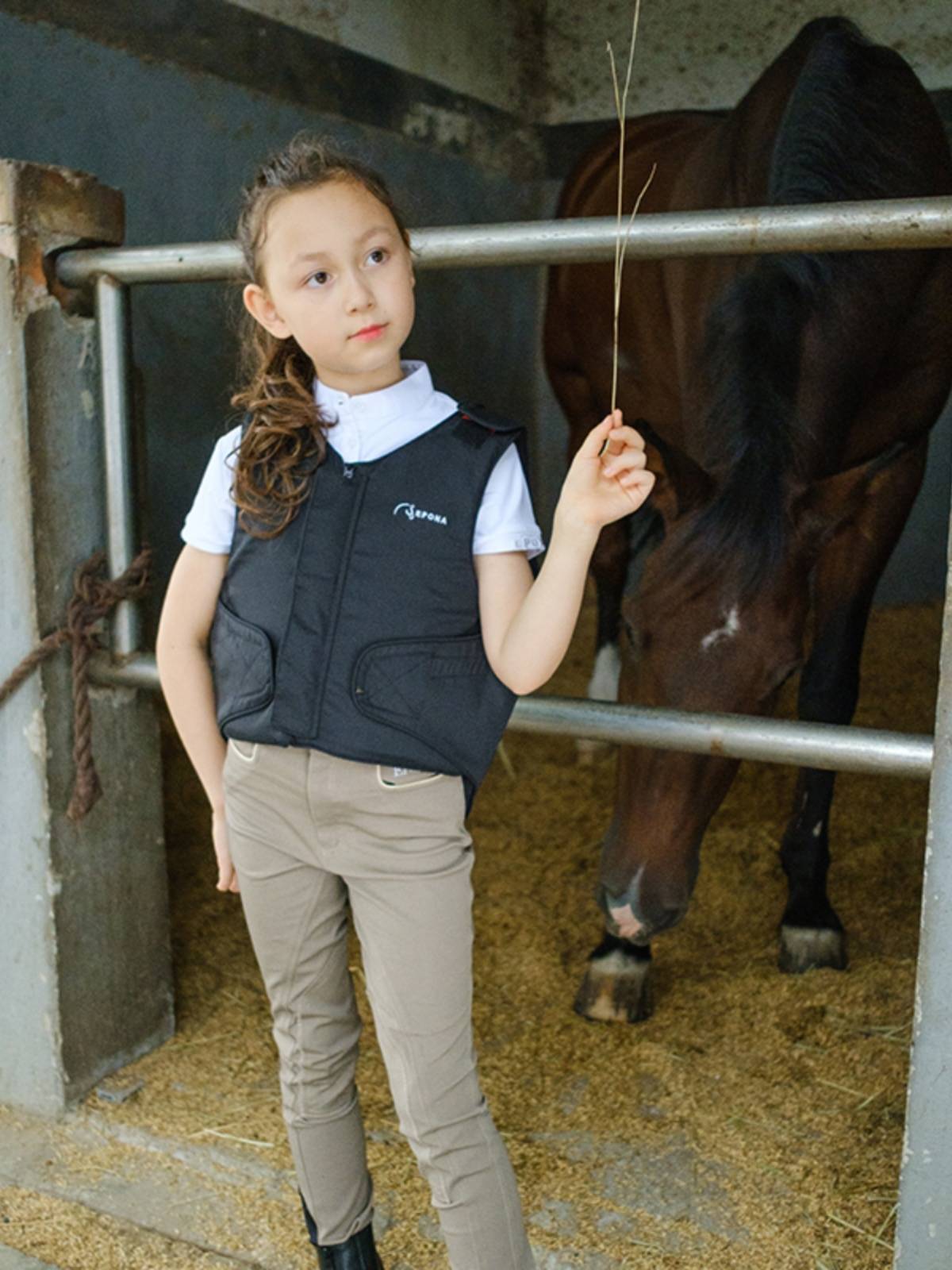 EPONA Equestrian Equipment Children's Horse Riding Protective Vests Armor Movement Anti -Falling Vests Model Safe Safety Clothing